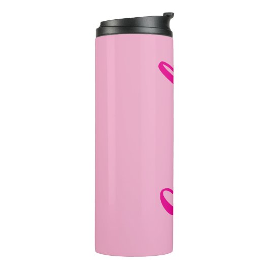 Personalisiertes Pink Thermosbecher (Nach links gedreht)