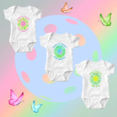 Personalisiertes Pink und Green Pickleball Baby Gi Baby Strampler