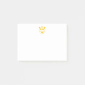 Personalisiertes Pinselsymbol Post-it Klebezettel (Vorderseite)