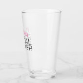 Personalisiertes Pint-Brautparty Glas (Links)