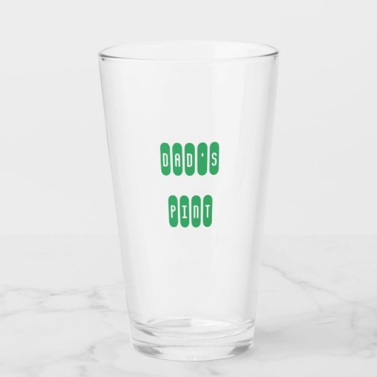 Personalisiertes Pint-Glas des Vaters - Custom Ber Glas (Vorderseite)
