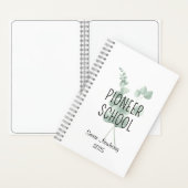 Personalisiertes Pioneer School Notebook mit Eucal Notizblock (Innen)