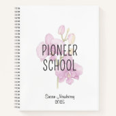 Personalisiertes Pioneer School Notebook mit Orchi Notizblock (Vorderseite)
