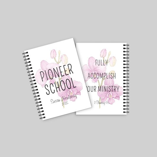 Personalisiertes Pioneer School Notebook mit Orchi Notizblock