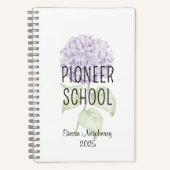Personalisiertes Pioneer School Notebook w Hydrang Notizblock (Vorderseite)