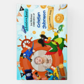 Personalisiertes Pirate Birthday Party Banner-Foto Banner (Vertikal)