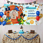 Personalisiertes Pirate Birthday Party Banner-Foto Banner