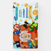 Personalisiertes Pirate Birthday Party Banner-Foto Banner (Vertikal)