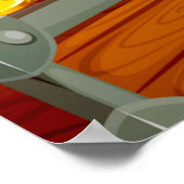 Personalisiertes Pirate Birthday Party Banner-Foto Poster (Ecke)