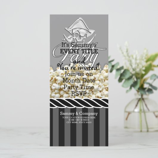 Personalisiertes Pirate-Party (Stehend Vorderseite)