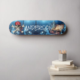 Personalisiertes Pirate Treasskateboard Skateboard