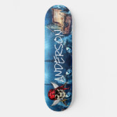 Personalisiertes Piratenschiff Schatzskateboard Skateboard (Vorderseite)