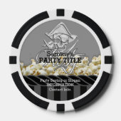 Personalisiertes Piratentag-Party Pokerchips (Vorderseite)