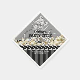 Personalisiertes Piratentag-Party Serviette