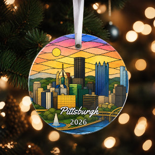 Personalisiertes Pittsburgh-Acrylabzeichen, Benutz Ornament