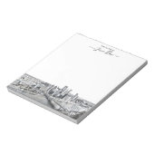 Personalisiertes Pittsburgh Skyline Notepad Notizblock (Rotiert)