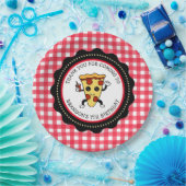 Personalisiertes Pizza Party Geburtstagspapier Taf Pappteller (Party)