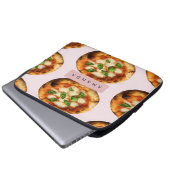 Personalisiertes Pizzadesign Laptopschutzhülle (Vorne Knopf)
