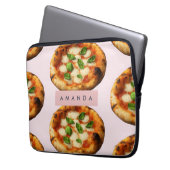 Personalisiertes Pizzadesign Laptopschutzhülle (Vorderseite Links)