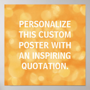 Personalisiertes Plakat, kundenspezifisches Zitat, Poster
