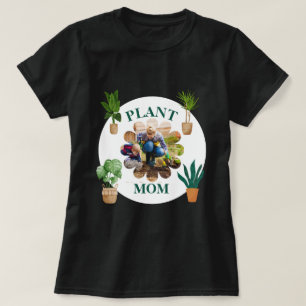 Personalisiertes Plant Mom Foto Gartenarbeit T-Shirt