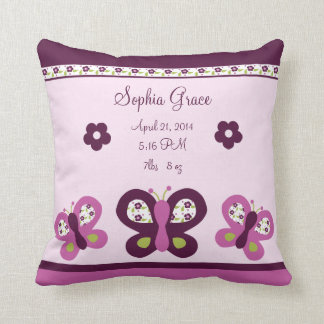 Personalisiertes Plum-Schmetterling-Sake-Kissen Kissen