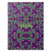personalisiertes PLUM Spiralnotebook Frucht funky Notizblock (Vorderseite)