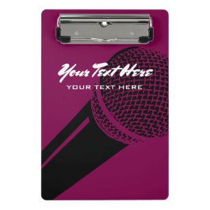Personalisiertes Podcasting und Vlogging Mini Klemmbrett