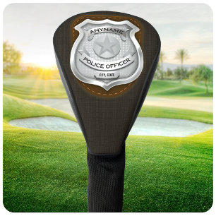 Personalisiertes Polizei-Beamter Sheriff-Cop NAME- Golf Headcover