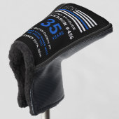 Personalisiertes Polizeirezept für dünne blaue Lin Golf Headcover (3/4 Vorderseite)