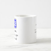 Personalisiertes Polizeivollstreckungsgeschenk Kaffeetasse (Mittel)