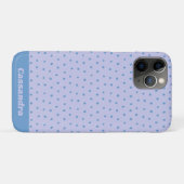 Personalisiertes Polka Dot Pattern in Lilac Case-Mate iPhone Hülle (Rückseite (Horizontal))