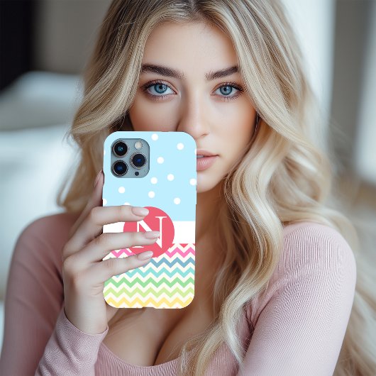 Personalisiertes Polka Zag iPhone Hülle iPhone 15 Hülle