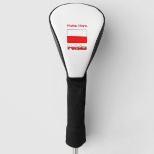 Personalisiertes Polska und Polnische Flagge Golf Headcover
