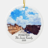 Personalisiertes Pompeji-Ornament, Italien-Geschen Keramik Ornament (Vorne)
