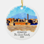 Personalisiertes Pompeji Ornament, Italien Keramik Ornament (Vorne)