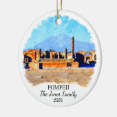 Personalisiertes Pompeji Ornament, Italien Keramik Ornament (Links)