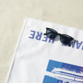 Personalisiertes Pontoon Boat Beach Handtuch (Beispiel)