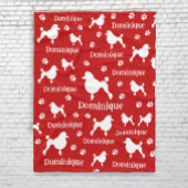 Personalisiertes Poodle Blanket Custom Dog Lover G Fleecedecke