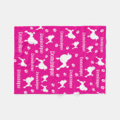 Personalisiertes Poodle Blanket Custom Dog Lover G Fleecedecke (Vorderseite (Horizontal))