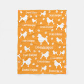 Personalisiertes Poodle Blanket Custom Dog Lover G Fleecedecke (Vorderseite)