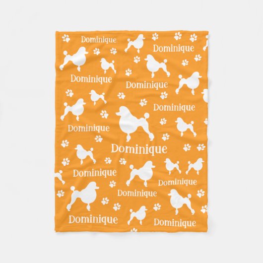 Personalisiertes Poodle Blanket Custom Dog Lover G Fleecedecke (Vorderseite)