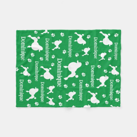 Personalisiertes Poodle Blanket Custom Dog Lover G Fleecedecke (Vorderseite (Horizontal))
