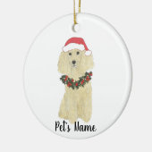 Personalisiertes Poodle (Blonde Golden Tan) Keramik Ornament (Links)