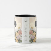 Personalisiertes Poodle in Whimsikalen Blume Tasse (Zentrum)