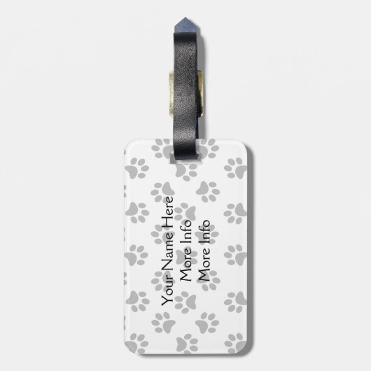 Personalisiertes Pool-Party Labradors Gepäckanhänger (Rückseite vertikal)