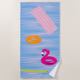 Personalisiertes Poolhandtuch   Pool Floats Strand Strandtuch