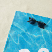 Personalisiertes Poolparty-Gefühl Strandtuch (Beispiel)