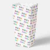 Personalisiertes Popcorn-Feld für das Logo eines b Geschenkschachtel (Rückseite)