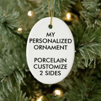 Personalisiertes PORCELAIN OVAL FOTO ORNANATIONAL Keramik Ornament